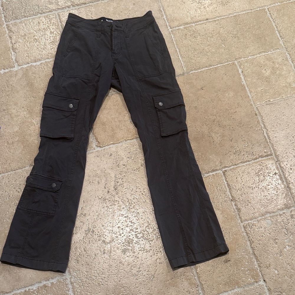 Women Black Cargo Pants